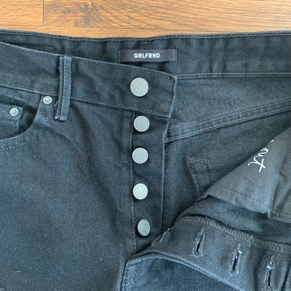 GRLFRND HELENA DISTRESSED SHORTS BLACK SIZE 29 - Picture 9 of 12